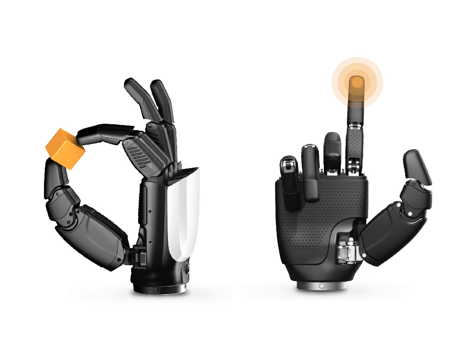 Humanoid fingerledsdesign robotisk fingerfärdig hand