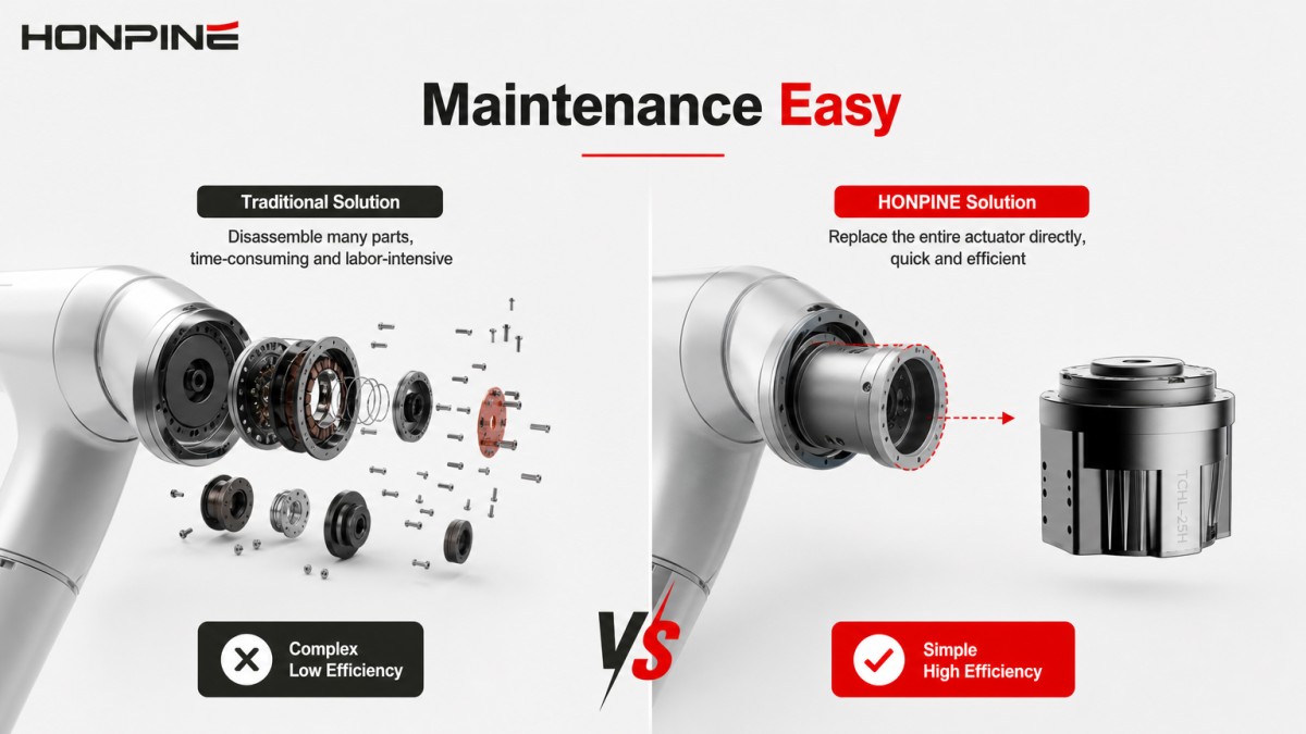 Integrated Harmonic Actuator makes robot maintenance easier