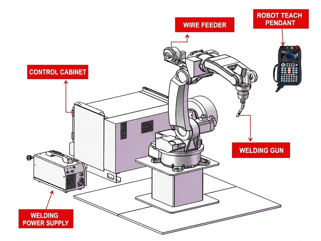 Lazer kaynak robotlarında hassas hareket kontrolü ve yüksek rijitlik avantajı