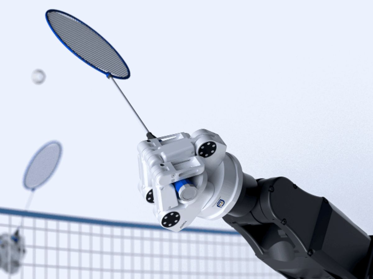 Roboterarm mit elektrischem Greifer