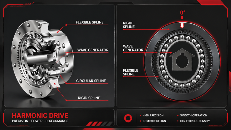 Funktionsprinzip des Harmonic-Drive-Reduzierers