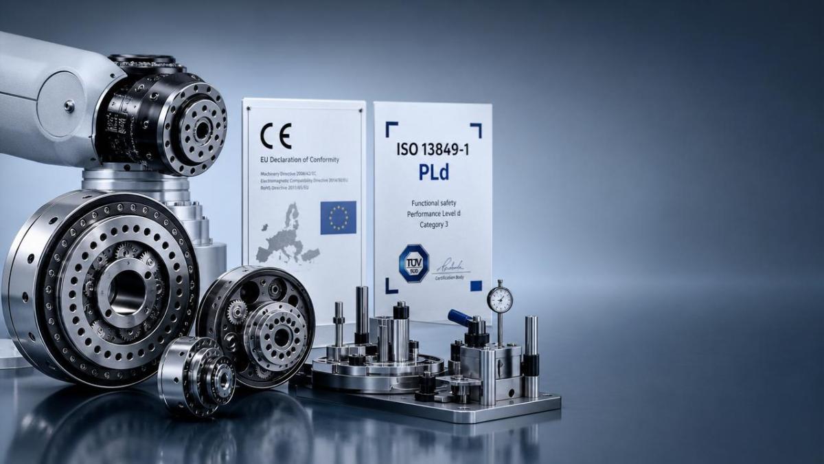 EU Rule Requires PLd Safety Certification for Harmonic Drives