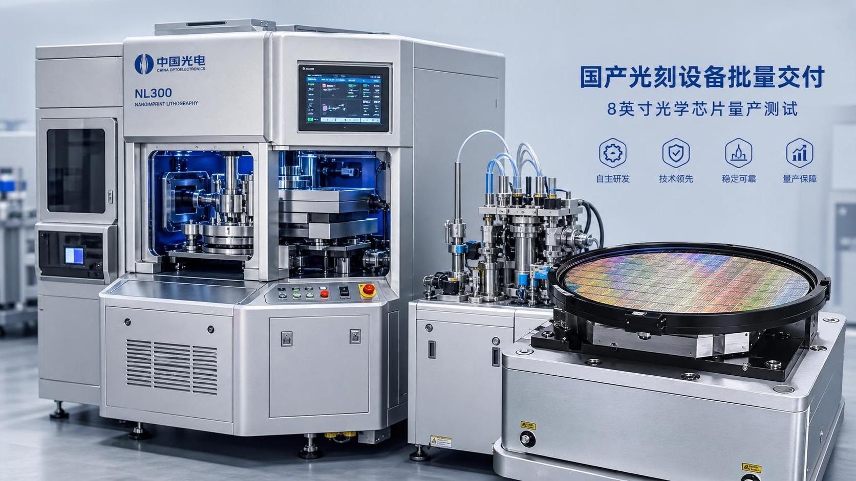 In China hergestelltes Nanoimprint-Werkzeug für optische Chips ausgeliefert