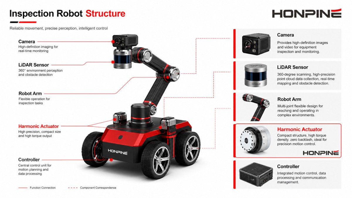 Aufbau eines Inspektionsroboters mit Präzisionsantrieb und Sensorintegration Aufbau eines Inspektionsroboters mit Präzisionsantrieb und Sensorintegration