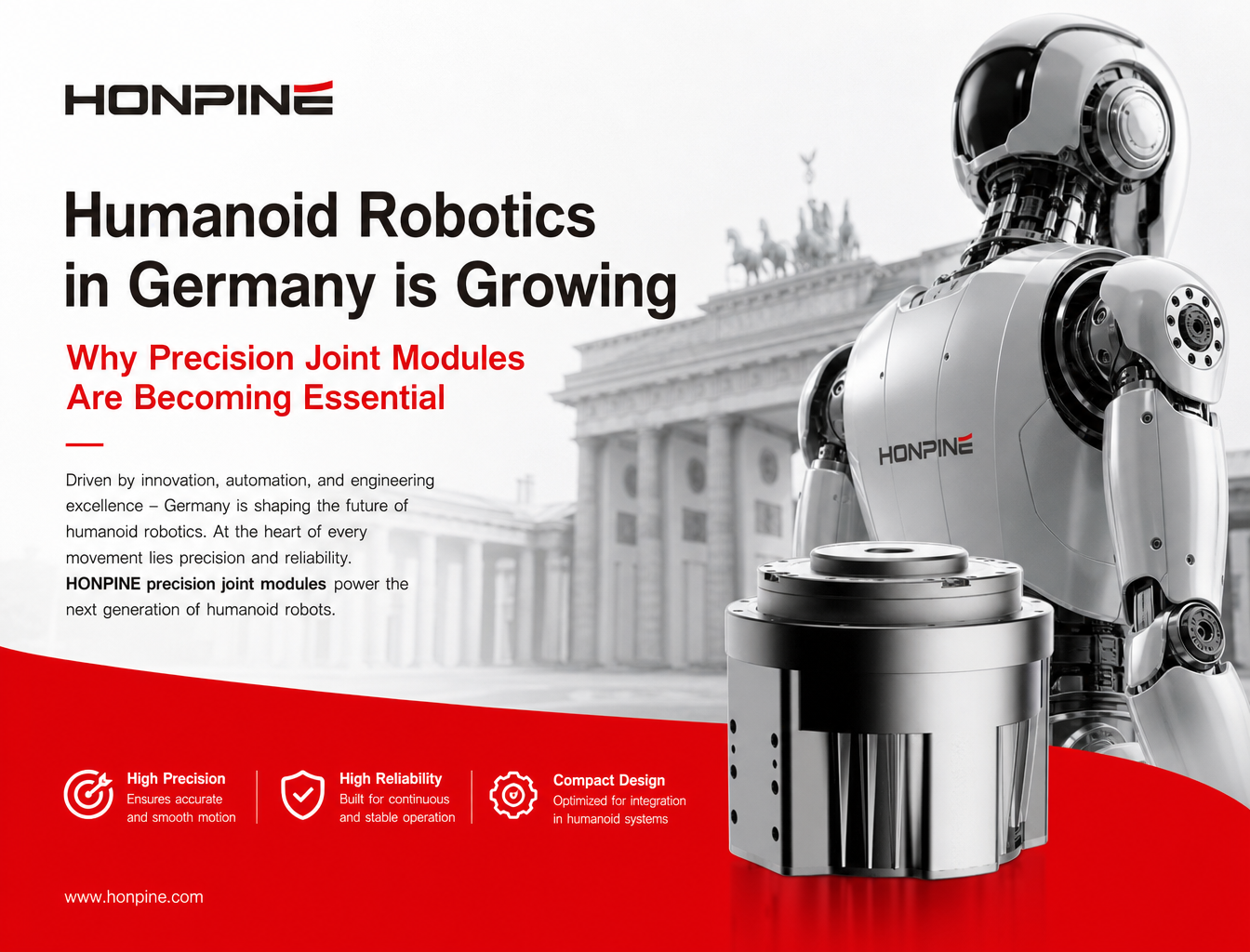 Humanoide Robotik in Deutschland wächst – Warum Präzisions-Gelenkmodule immer wichtiger werden