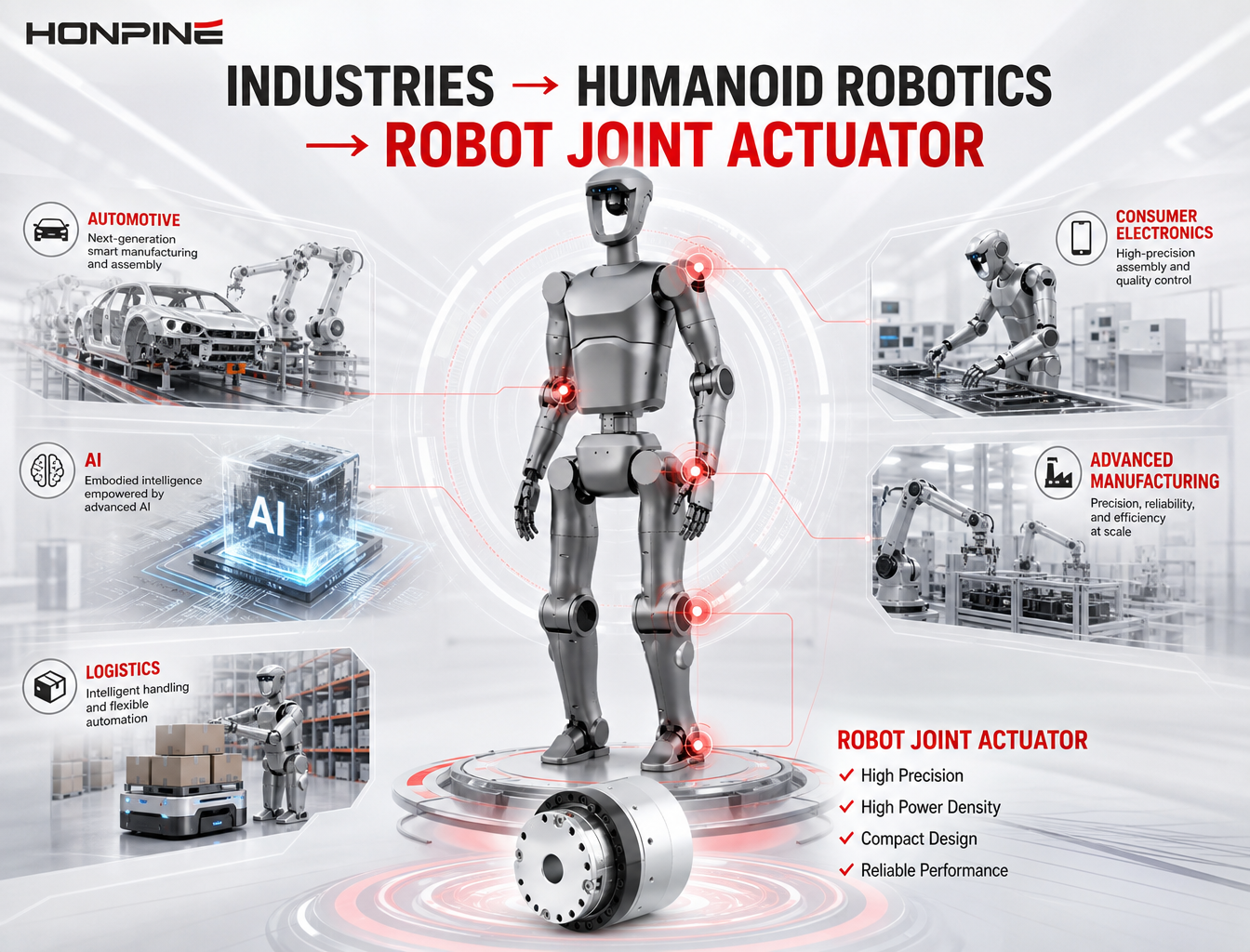 Warum Gelenkaktuatoren für humanoide Roboter immer wichtiger werden, da immer mehr Branchen in die humanoide Robotik einsteigen?