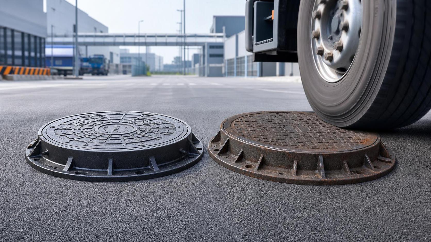 Nodulair gietijzeren versus gietijzeren mangatdeksel: welke presteert beter onder verkeersbelasting?