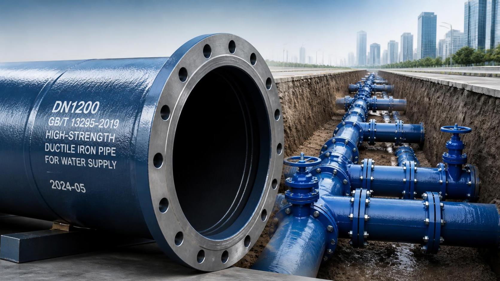 Waterleiding van nodulair gietijzer: veilig en betrouwbaar gemeentelijk drinkwater