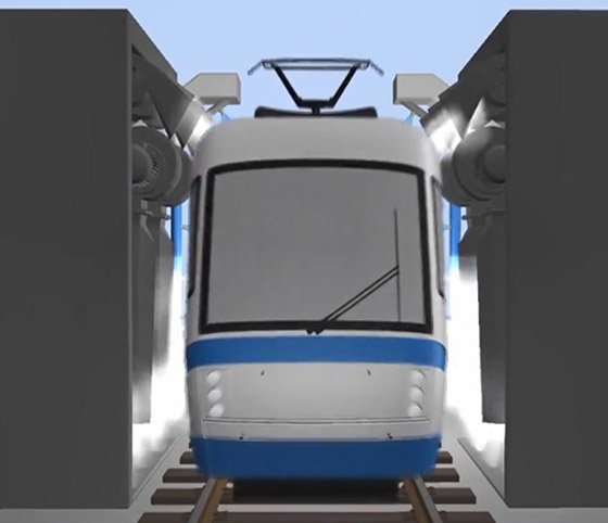 Máquina de lavado de trenes neumática Shenbo