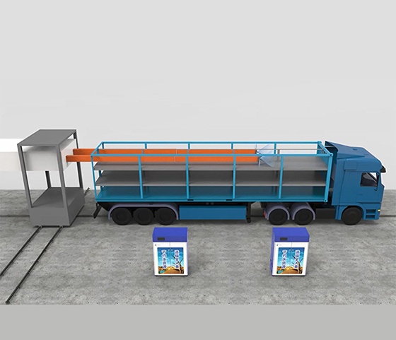 Equipo de limpieza para vehículos de transporte de cerdos vivos