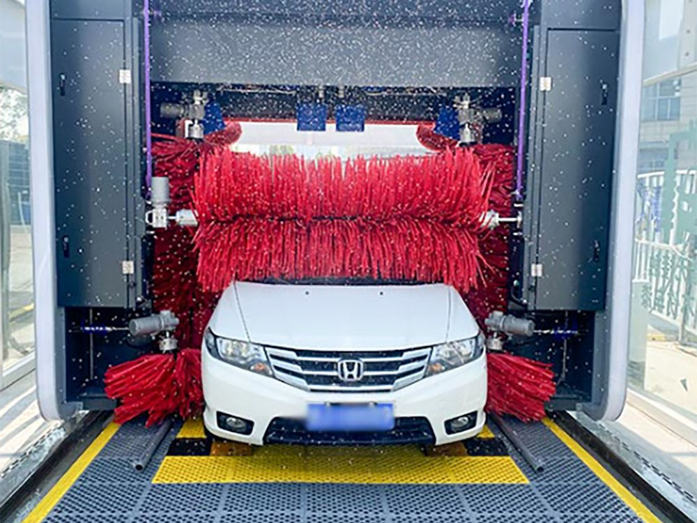 Efecto de limpieza de la máquina de lavado de coches tipo túnel