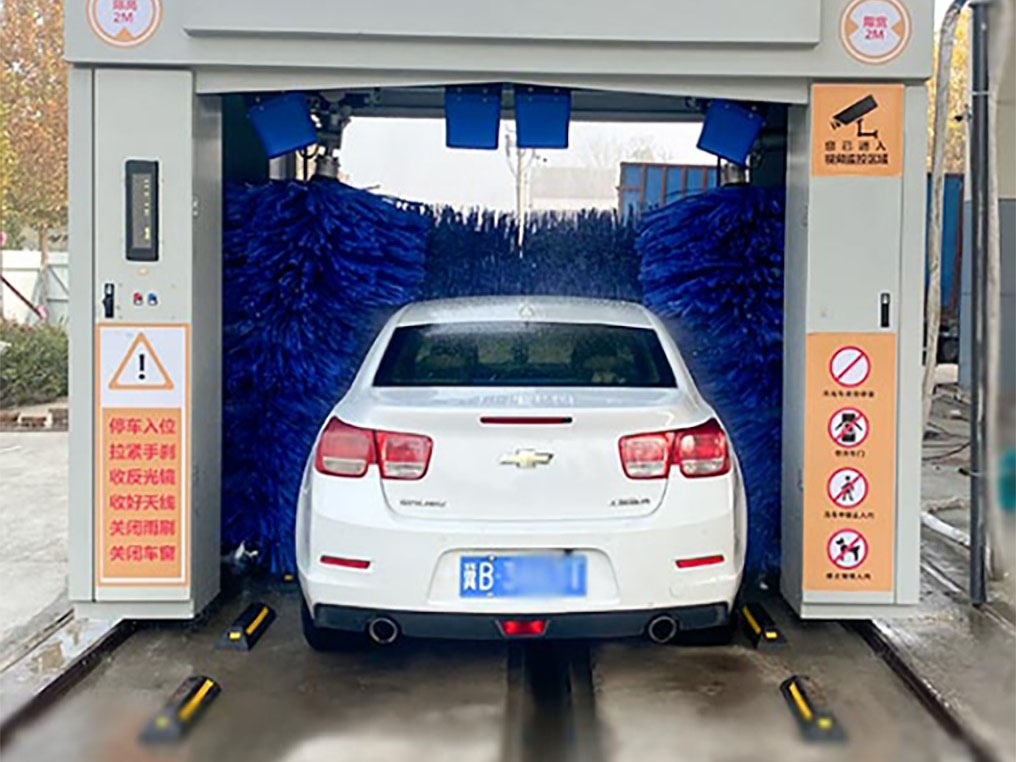 Principio de funcionamiento de la máquina automática de lavado de autos sin contacto