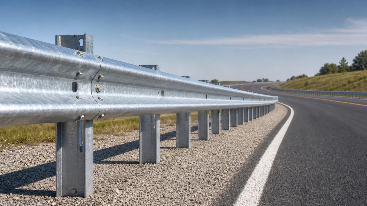 Sinais de aviso de manutenção de guardrail AASHTO M180