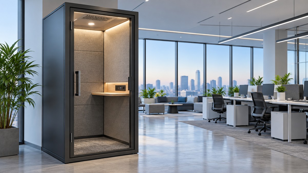 Office Phone Booths Explained: Key Components That Create a Quiet Call Space Telefonkabinen fürs Büro erklärt: Wichtige Komponenten für einen ruhigen Telefonierbereich