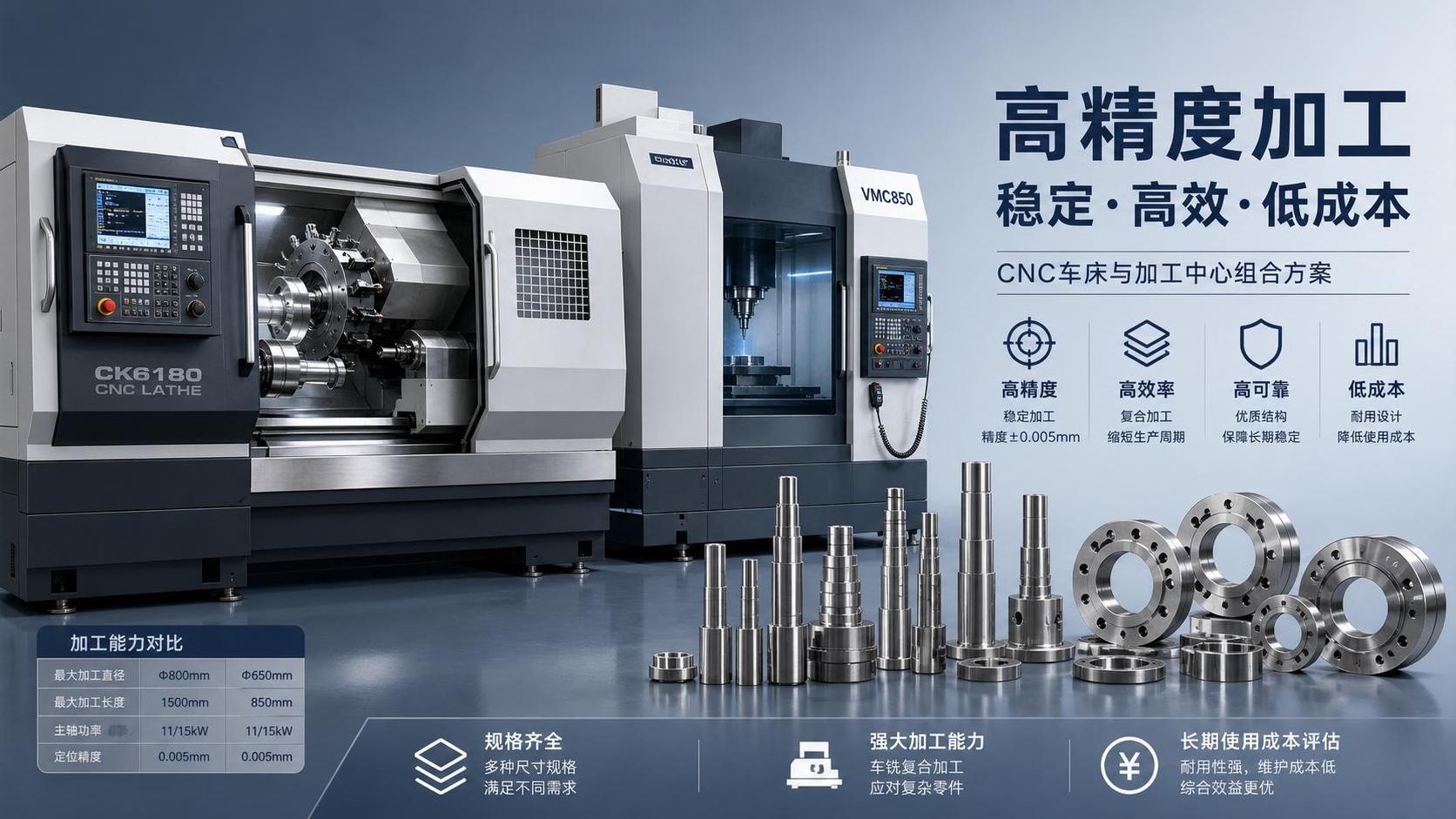Guia de compra de máquinas CNC e tornos: especificações principais, capacidade e custo total