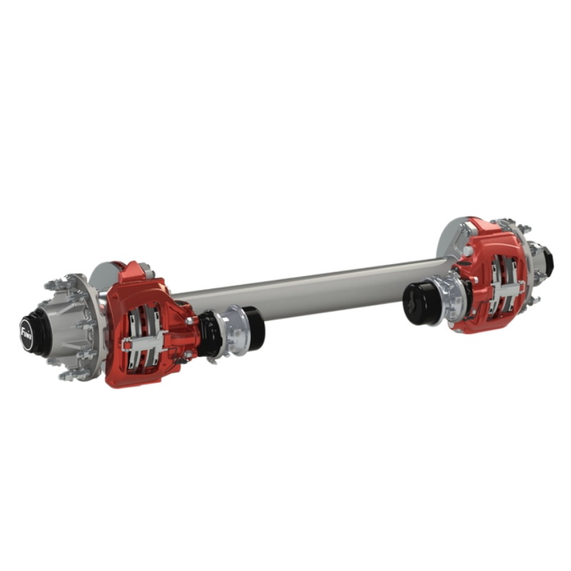 Conjunto de eixo com freio a disco pneumático FUWA 10T 12T 13T para semirreboque-(1)