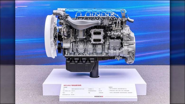 Conjunto de motor diesel WEICHAI WP14H para camiões pesados