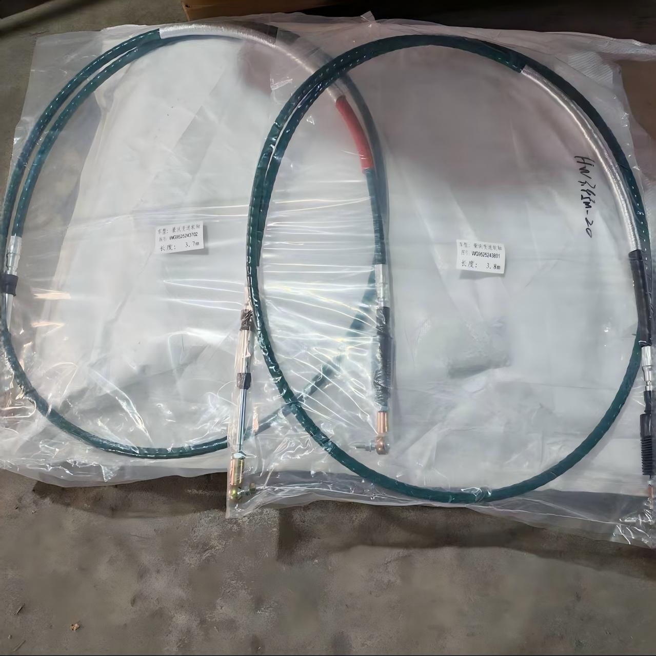 Conjunto de Cabos de Câmbio (2 PCS) WG9525243702 + WG9525243801 Conjunto de Cabos de Mudança da Transmissão Pesada para Caminhão SINOTRUK HOWO HOHAN