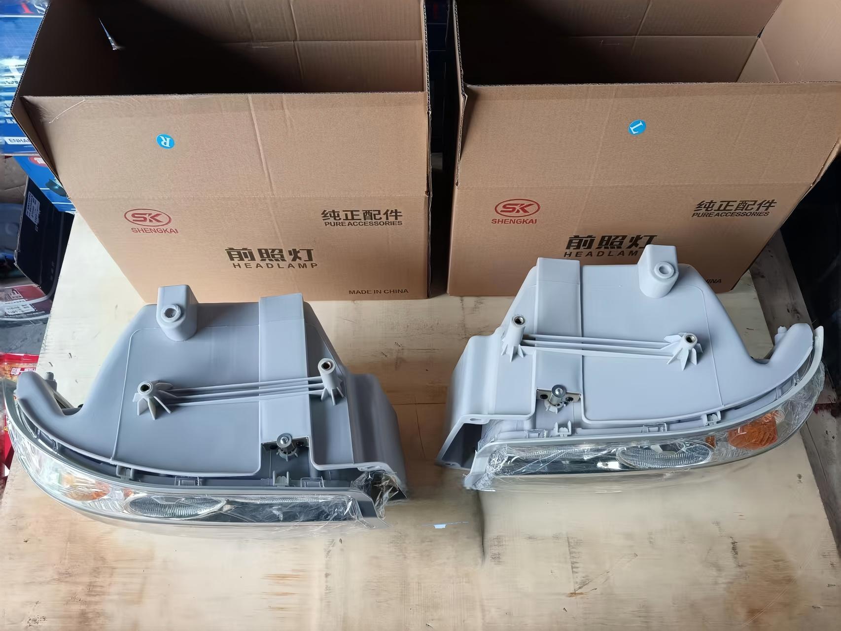 Farol 371 carcaça cinza L WG9719720001 conjunto de farol dianteiro esquerdo para caminhão SINOTRUK HOWO