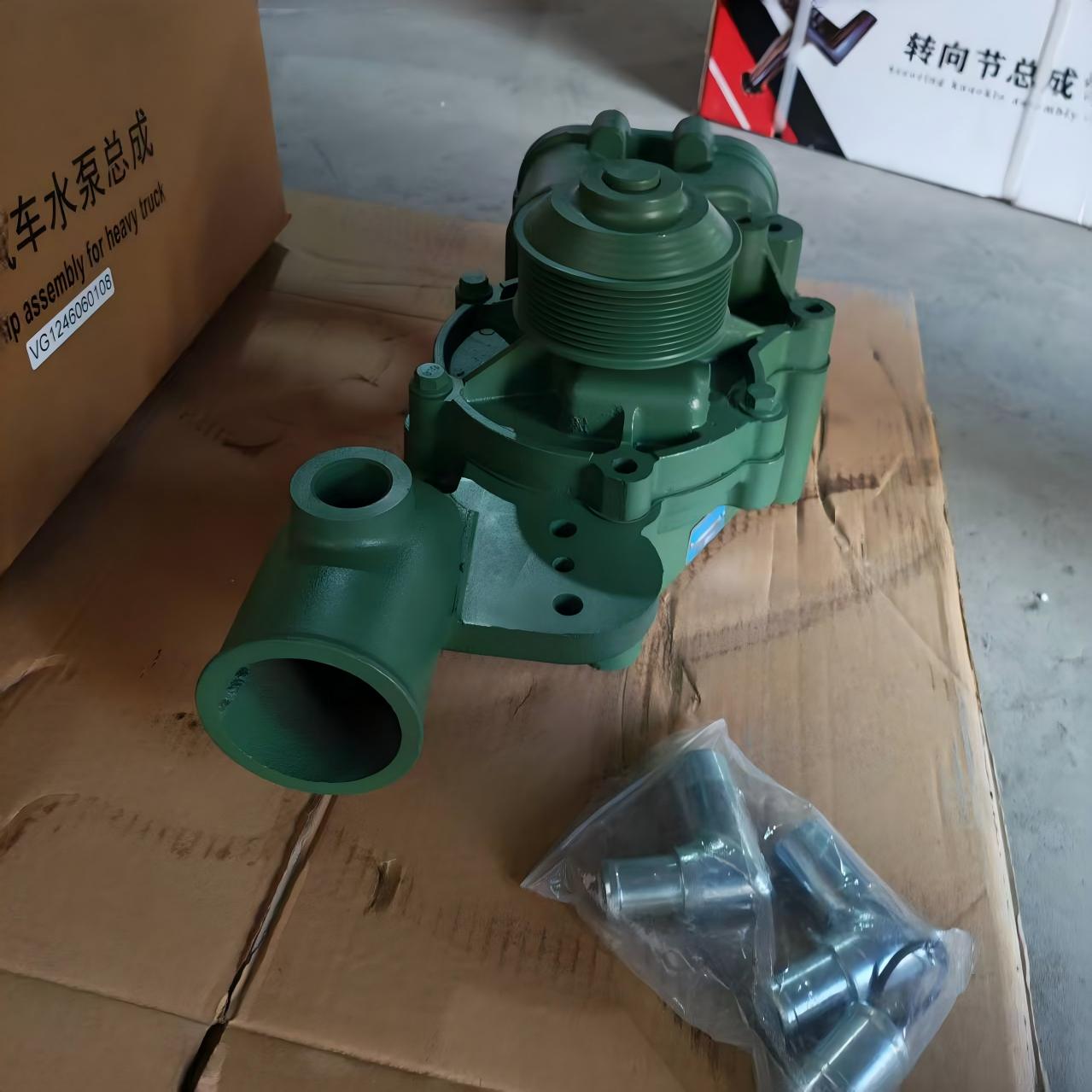Bomba de água D12 completa VG1246060108 conjunto da bomba de água de arrefecimento do motor pesado para motor SINOTRUK HOWO D12