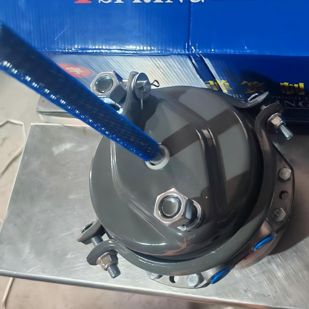 Câmara de freio de mola SINOTRUK cinza T2424DP, câmara de freio pneumático de porta pequena para caminhão pesado