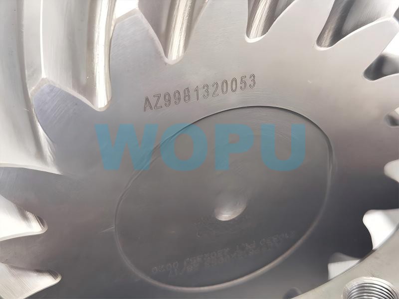 Engrenagem angular tipo bacia AZ9981320153 para eixo AC16 SINOTRUK HOWO – peças de reposição para caminhões