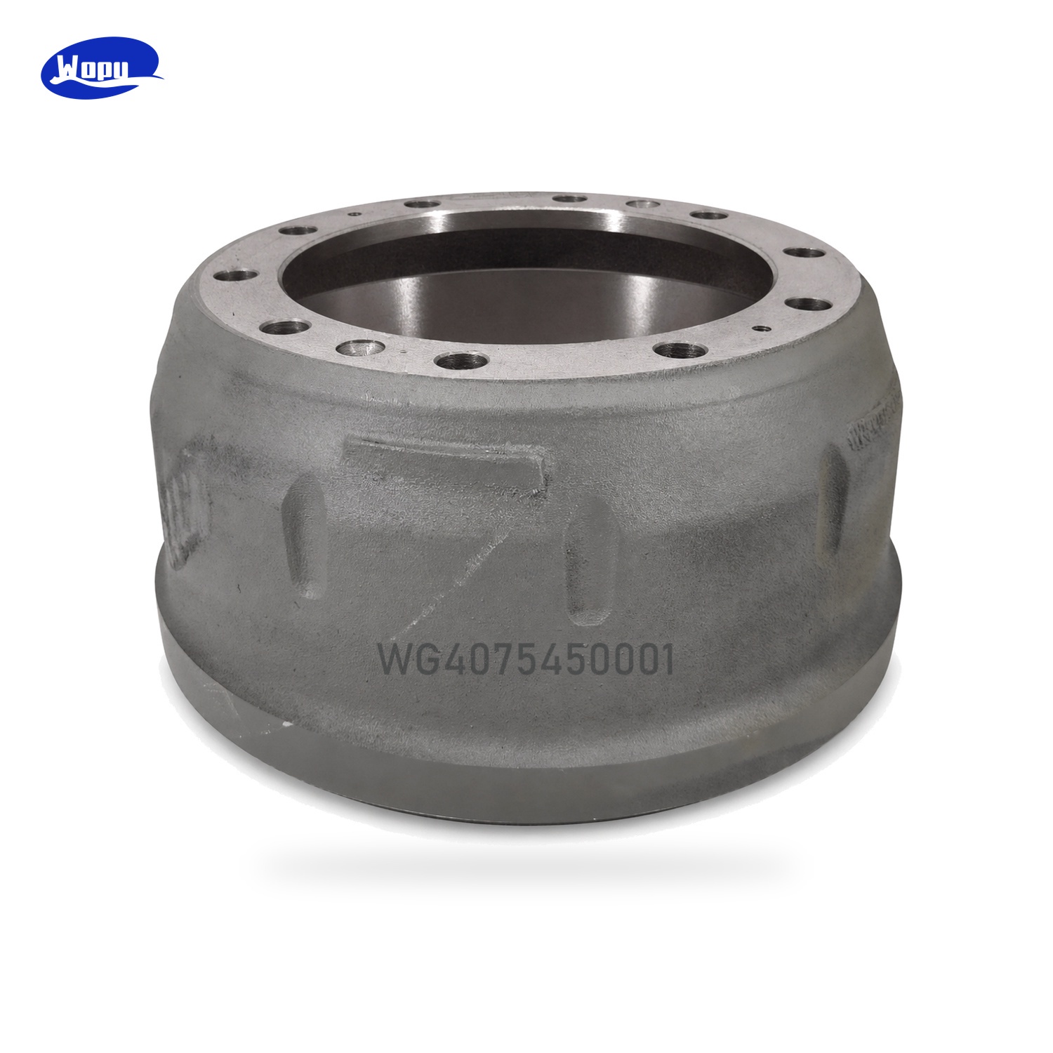 Tambor de freio Sinotruk HOWO WG4075450001 para caminhões pesados e peças do sistema de freio do eixo