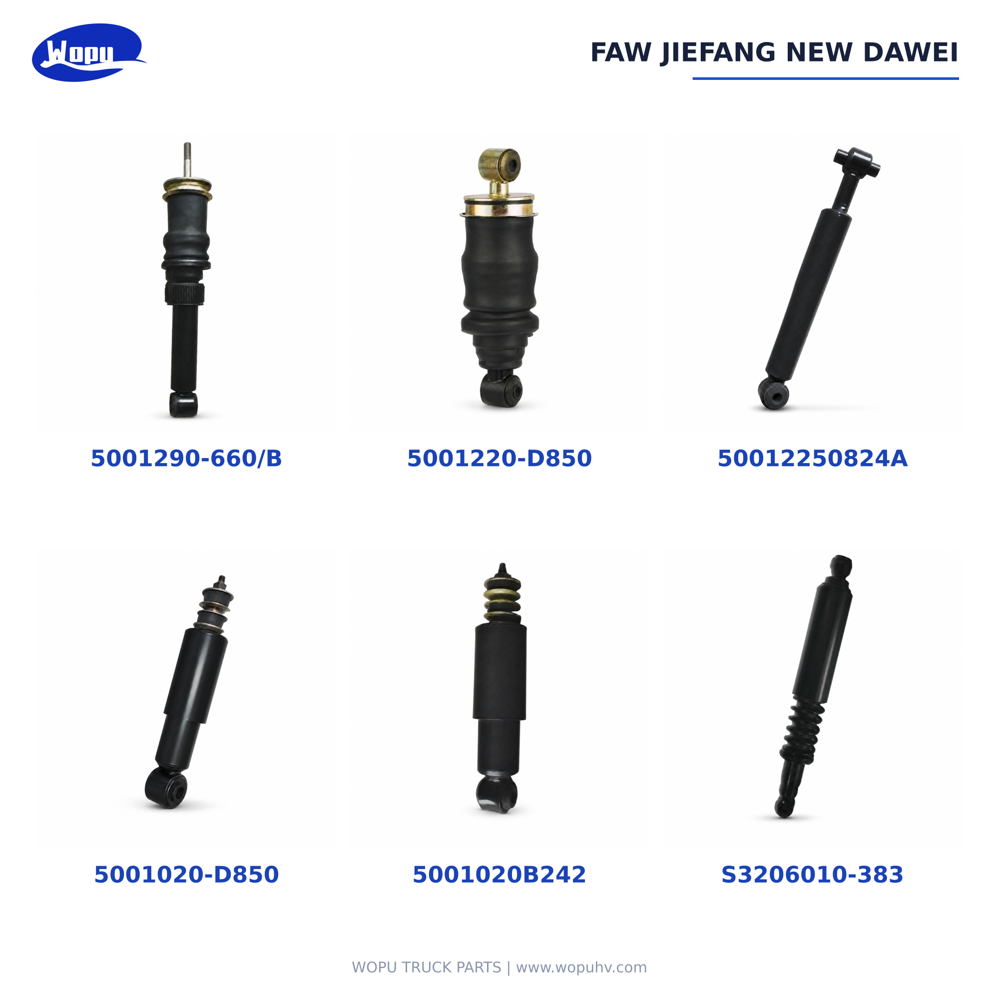 Amortecedor Sinotruk HOWO T7H WG9925688101 para peças de suspensão do eixo traseiro de caminhões pesados