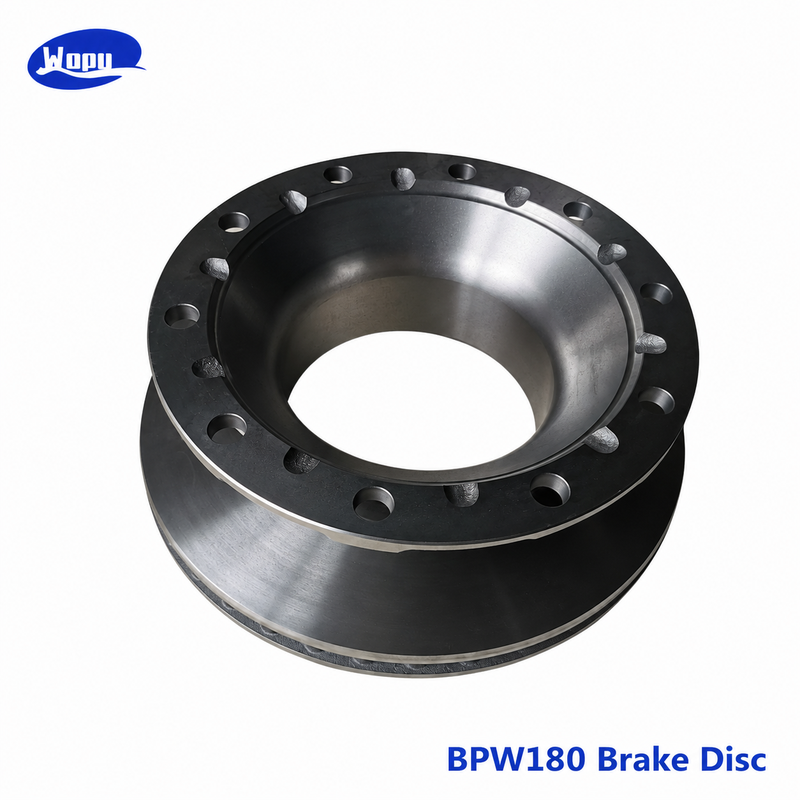 Disco de freio BPW180, rotor de freio para caminhão-reboque, peças do sistema de freio a disco do eixo de reboque para serviço pesado