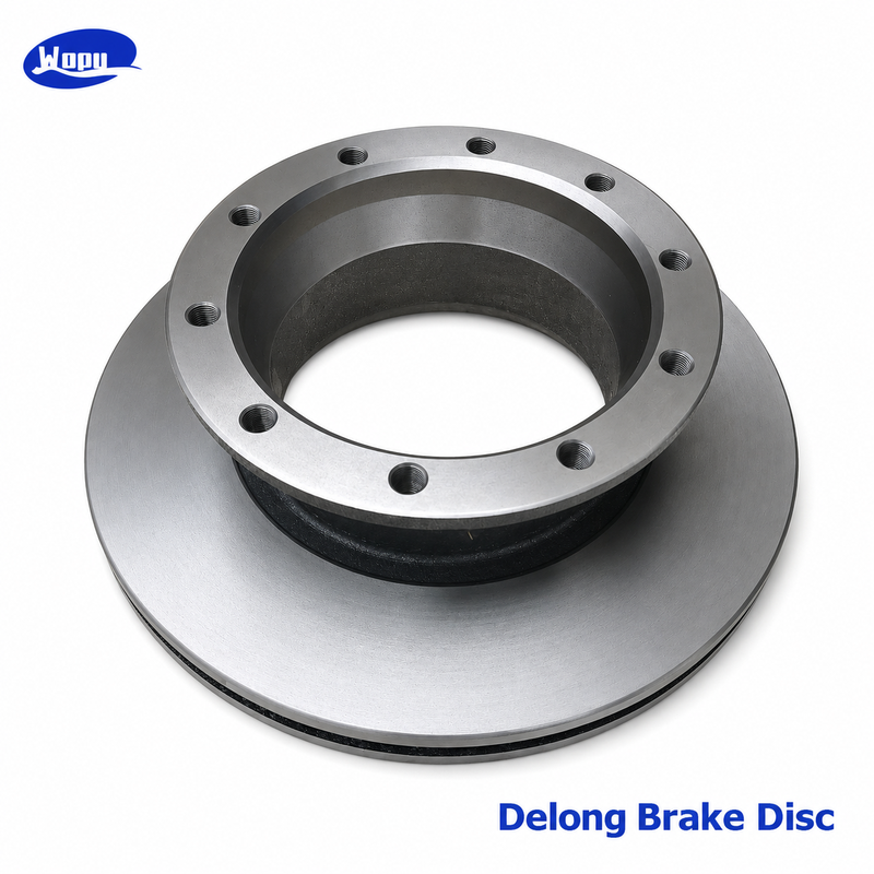 Disco de freio Delong, rotor de freio para caminhões, peças do sistema de eixo com freio a disco para caminhões pesados