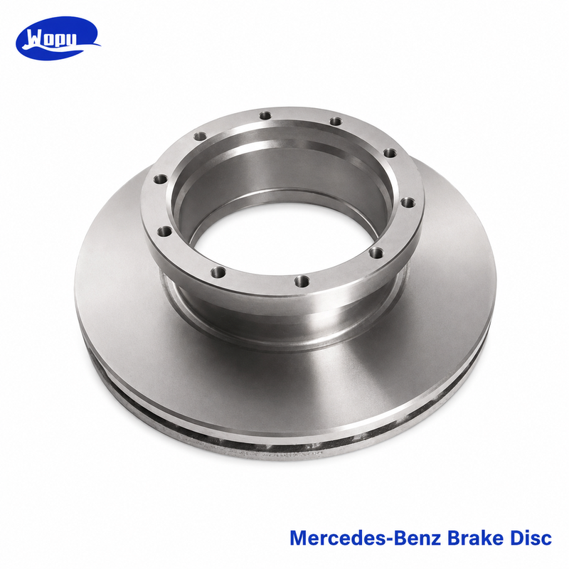 Disco de freio e rotor de disco para caminhões Mercedes-Benz, peças do sistema de freio a disco para caminhões pesados