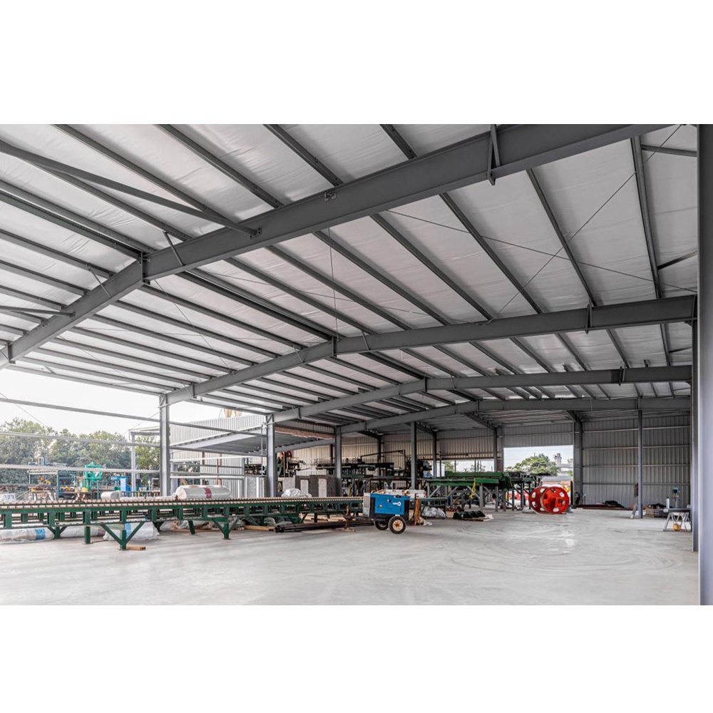 Taller con estructura de acero