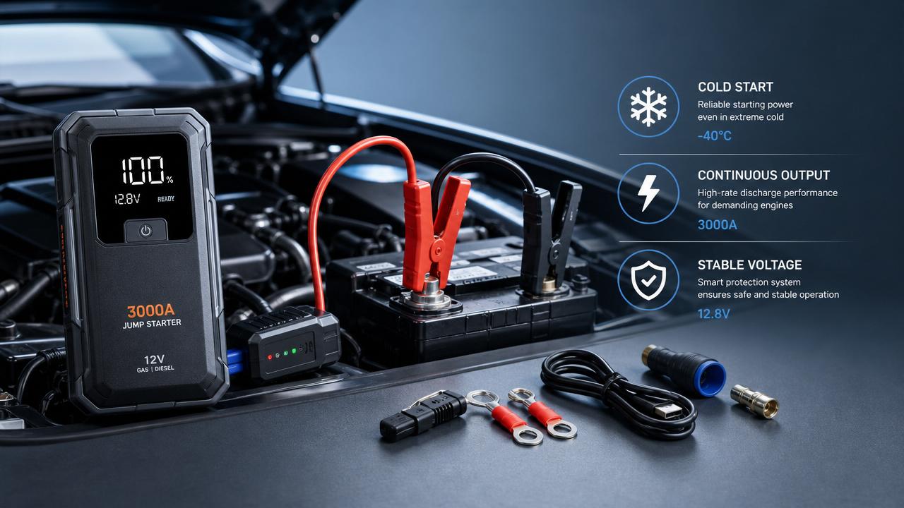 Avviatori di emergenza & booster per batterie: quali dichiarazioni sulle prestazioni contano di più?