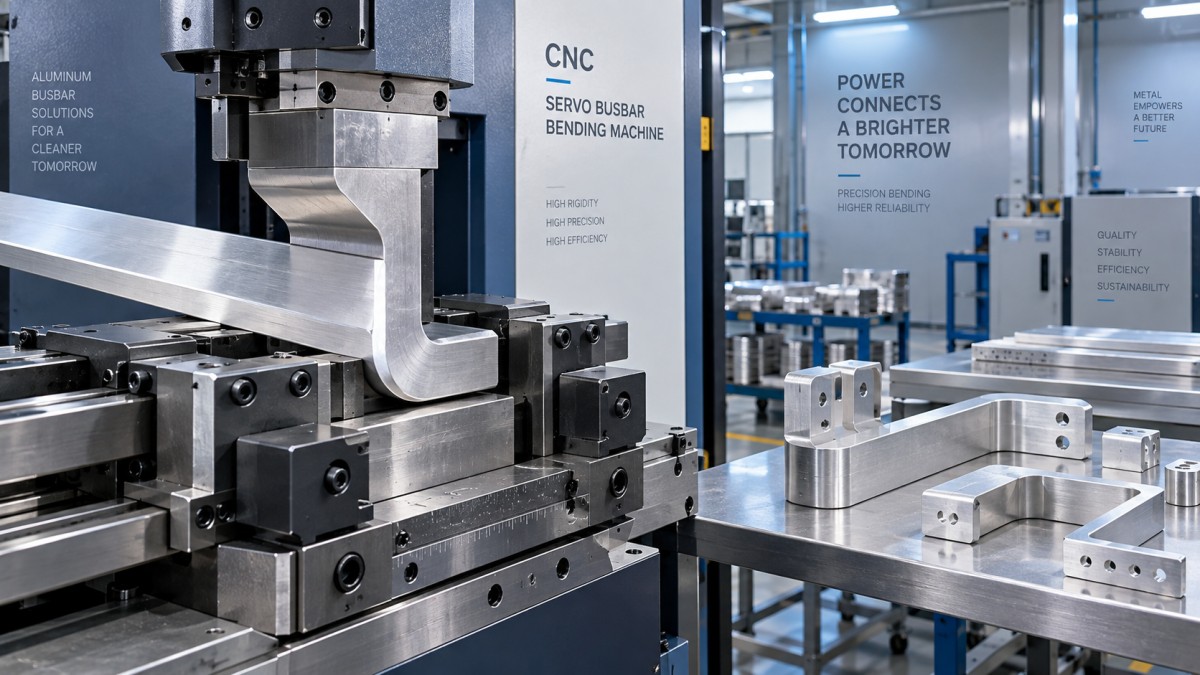 Bending Thick Aluminum Busbars: Servo CNC Machine Requirements Pliage de jeux de barres épais en aluminium : exigences pour les machines CNC servo