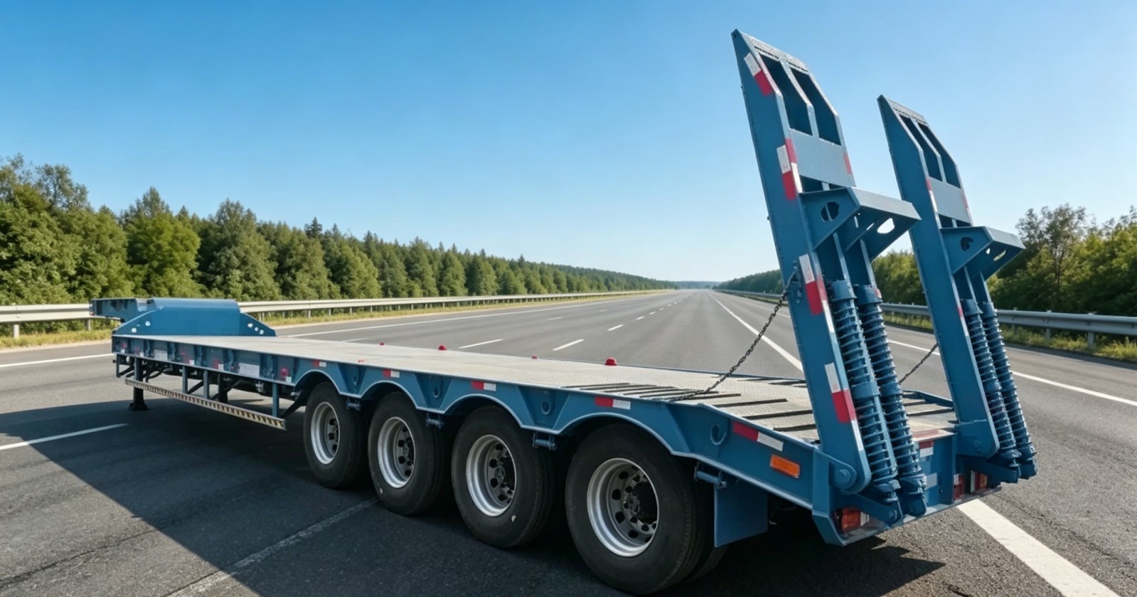 4-Achs ausziehbarer Tieflader