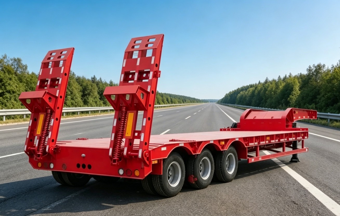 3-Achsen Lowboy-Anhänger 150-Tonnen Lowboy-Anhänger 120-Tonnen Lowbed-Sattelanhänger Verkauf