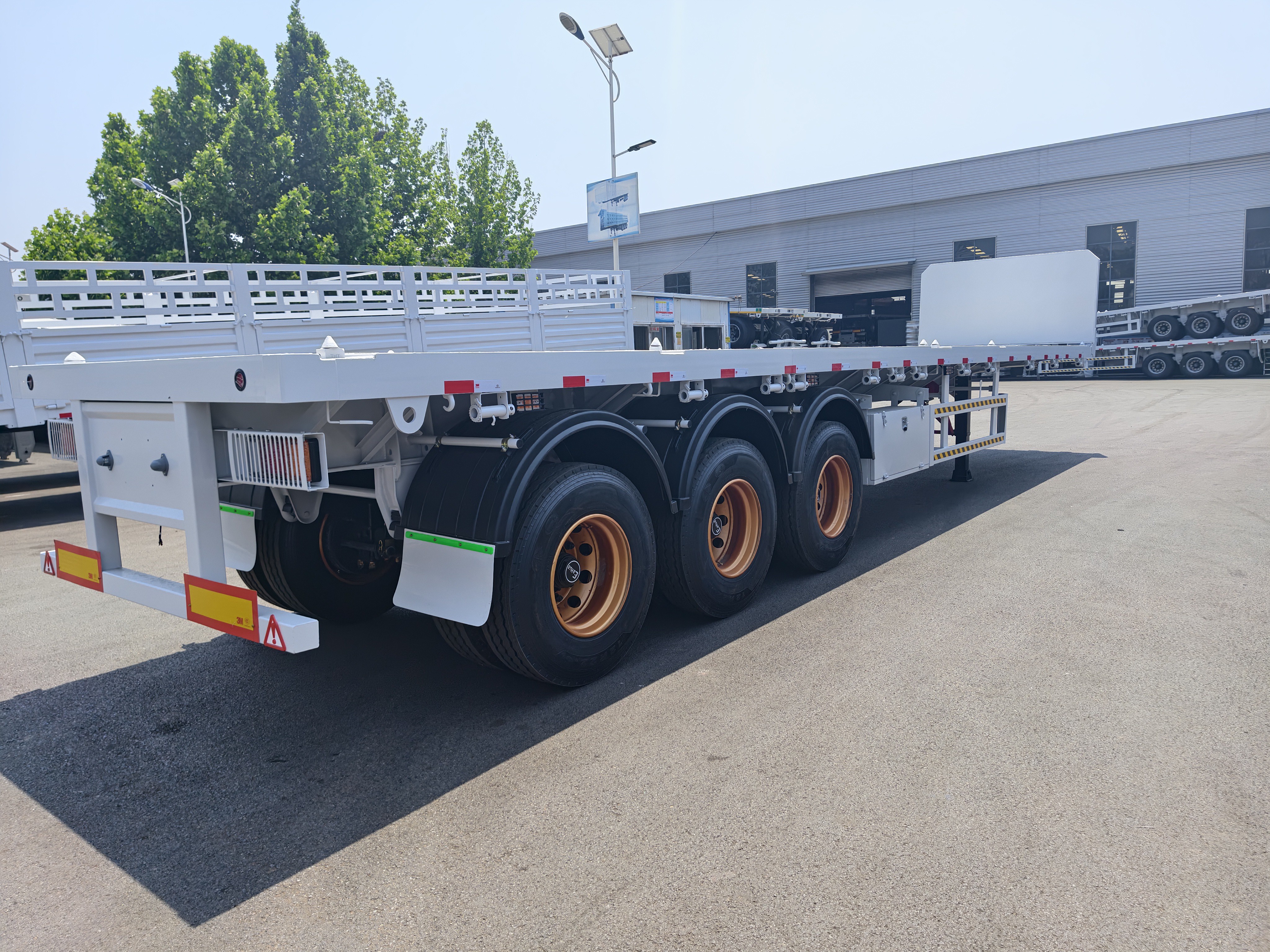 12.5m 3-Achsen-Flatbed-Anhänger