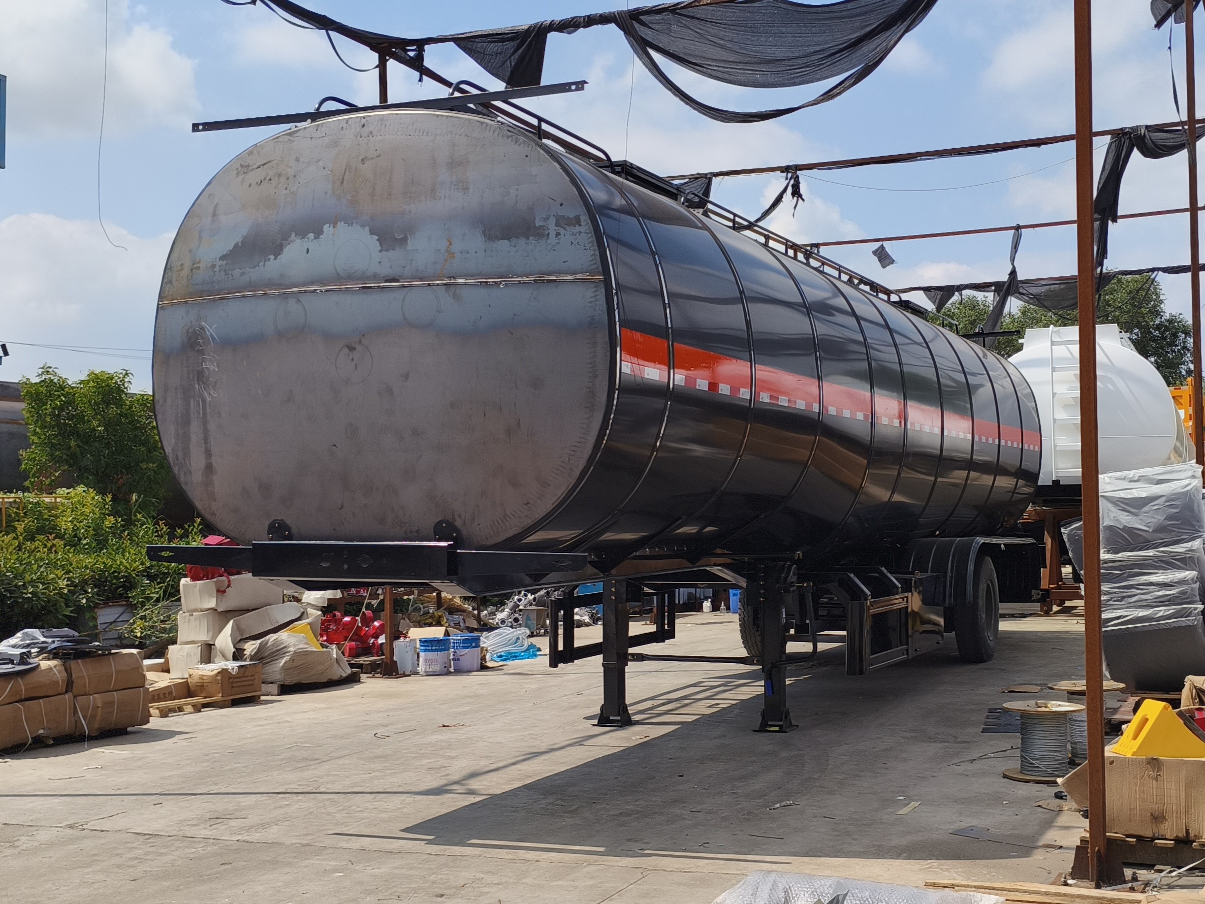 Heißer Bitumen-Tank-Sattelauflieger