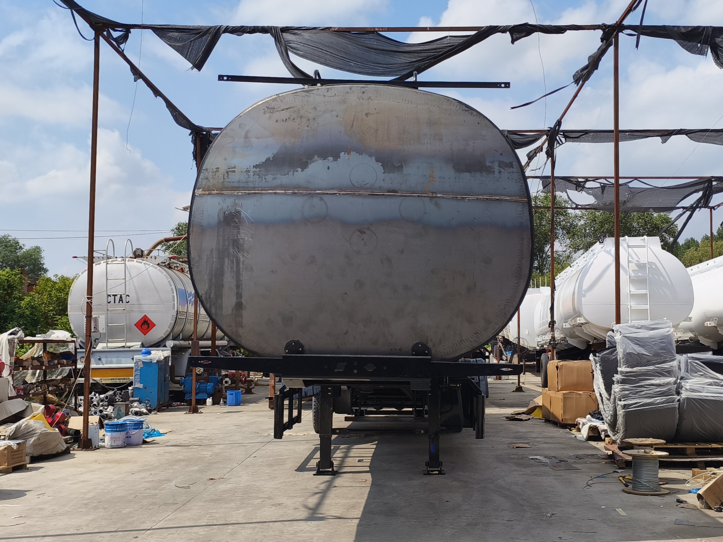 Heißer Bitumen-Tank-Sattelauflieger