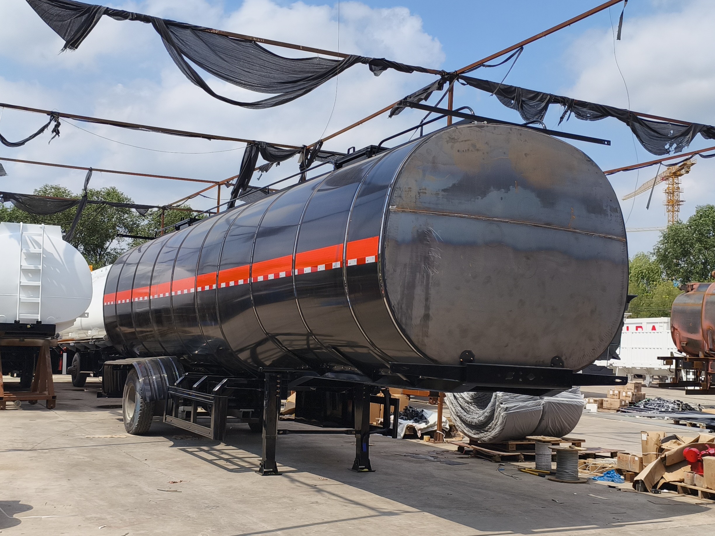 Heißer Bitumen-Tank-Sattelauflieger