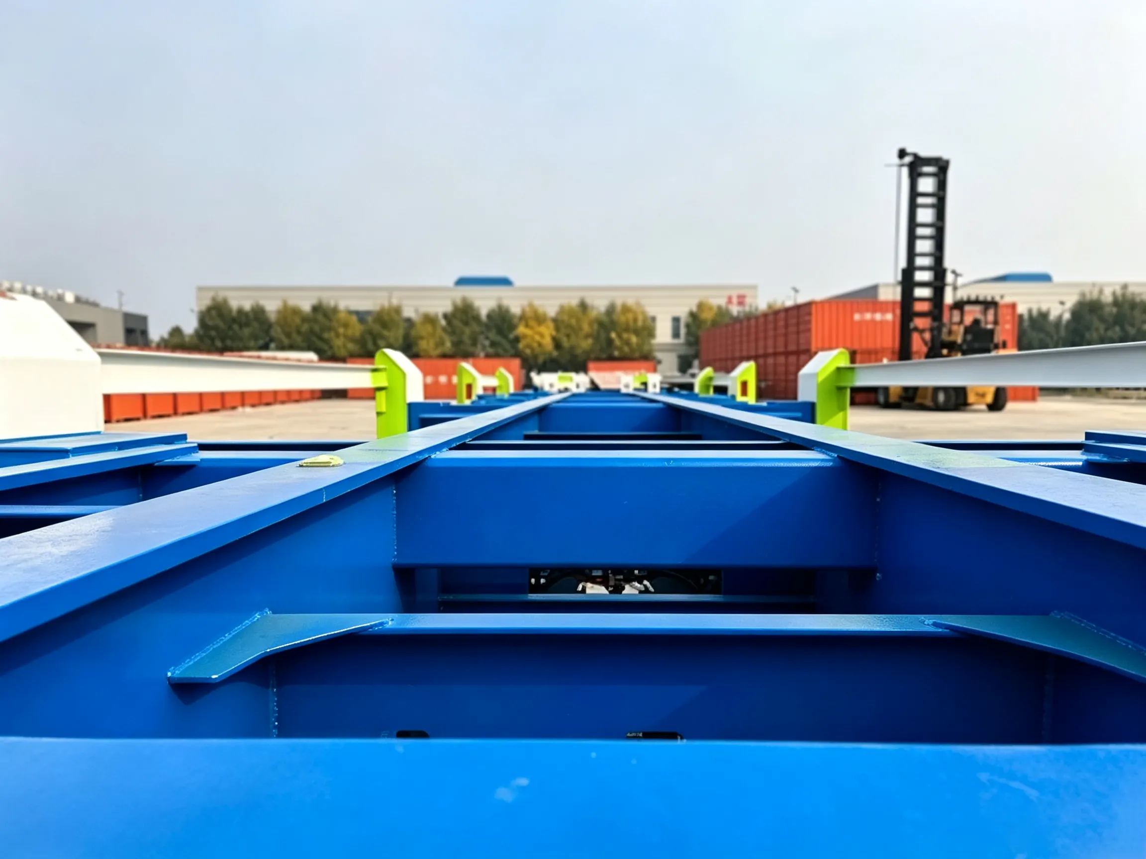 60-Tonnen-Containerterminal-Auflieger