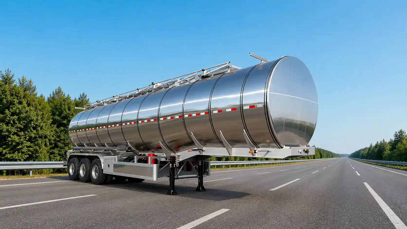 45.000-Liter-Edelstahl-Isoliertank-Sattelanhänger