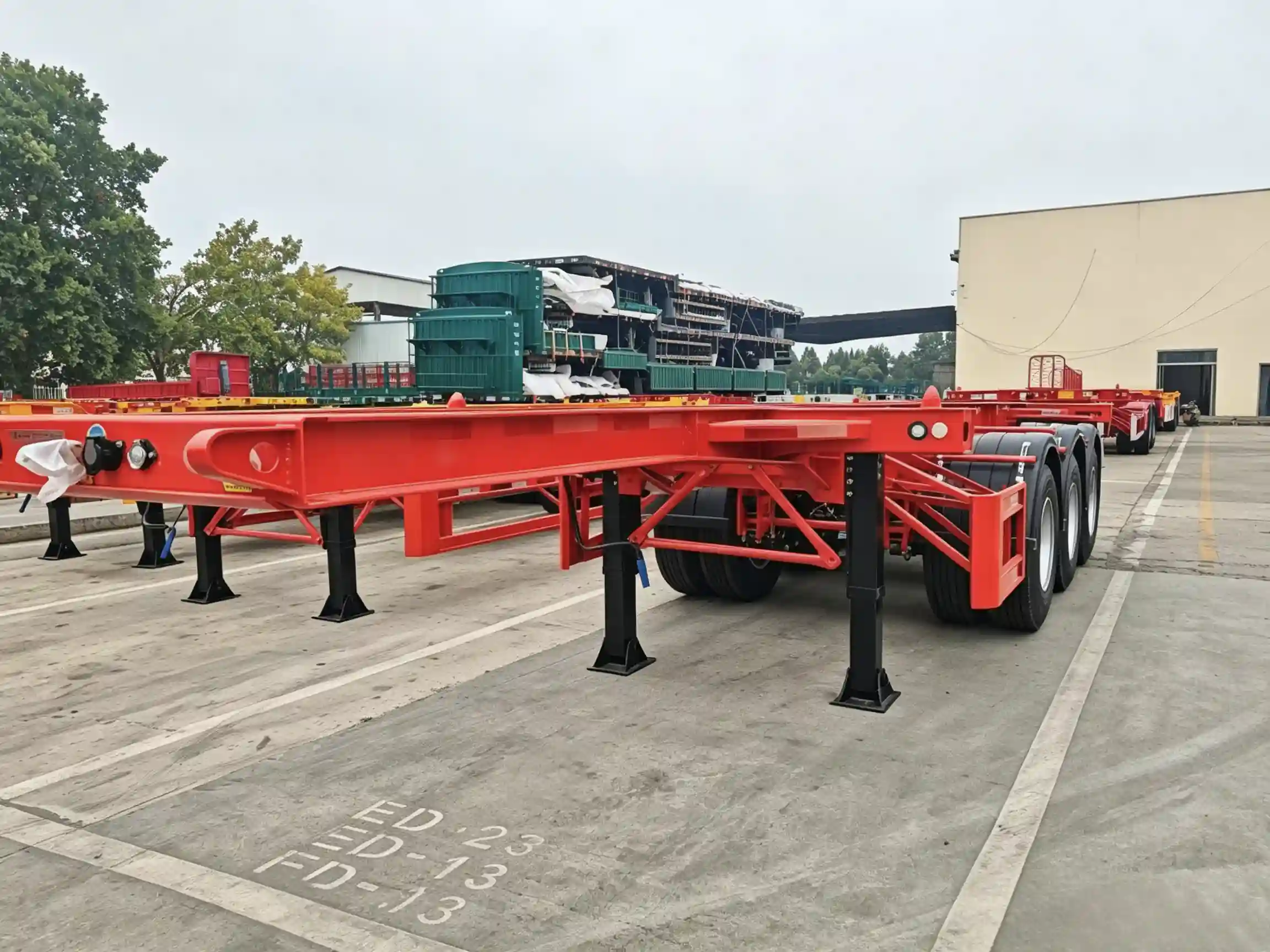 3-Achs-20-Fuß-Skelettanhänger