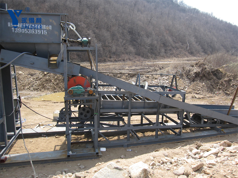 Goldwaschanlage mit Eisenseparator
