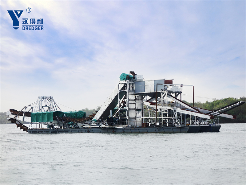 Kettenbagger für Gold- und Diamantenschlamm