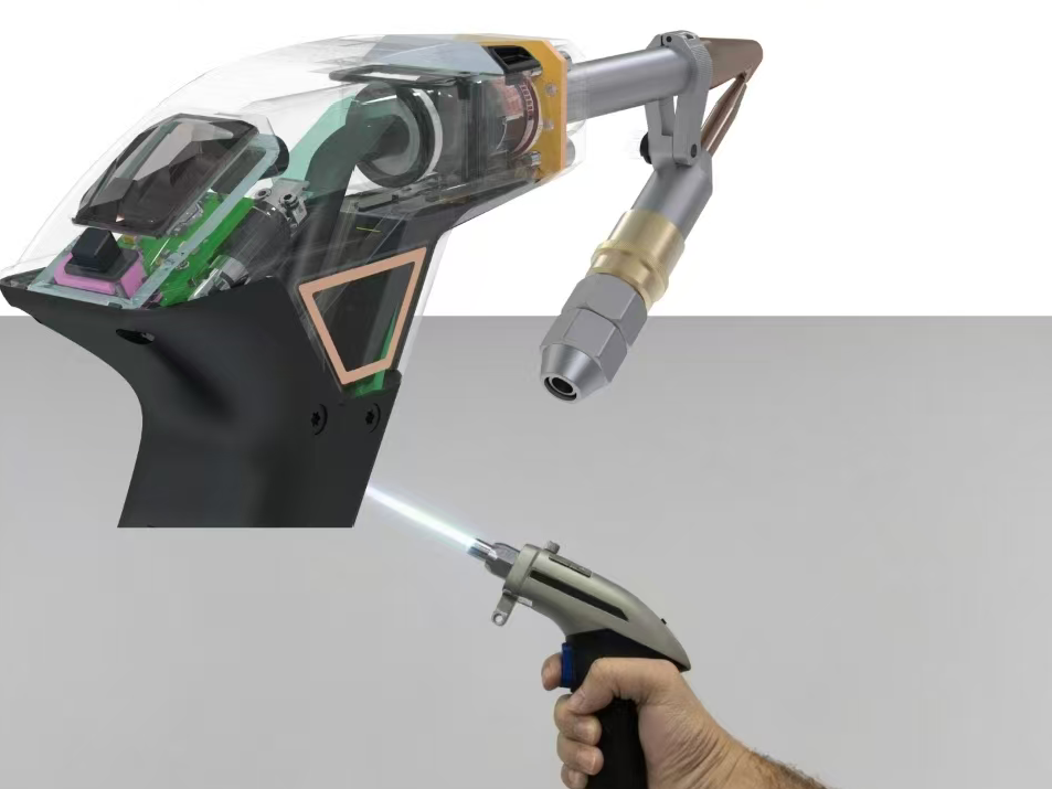 Máquina de solda a laser portátil 4 em 1 refrigerada a ar