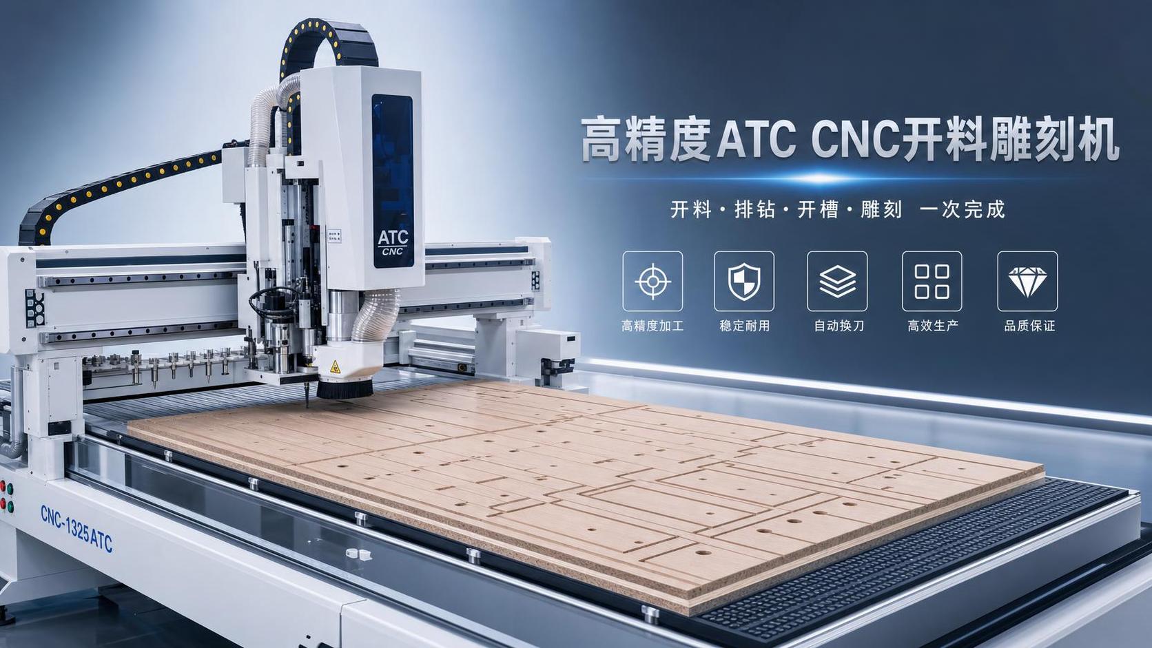 Que precisão você pode esperar de uma máquina router CNC ATC no processamento de painéis?