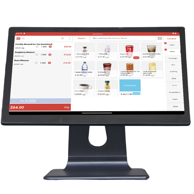 2026 New Foldable Type Good Heat Dissipation 15.6 Inch Touch Screen Windows or Android POS System Commercial Retail POS Computer