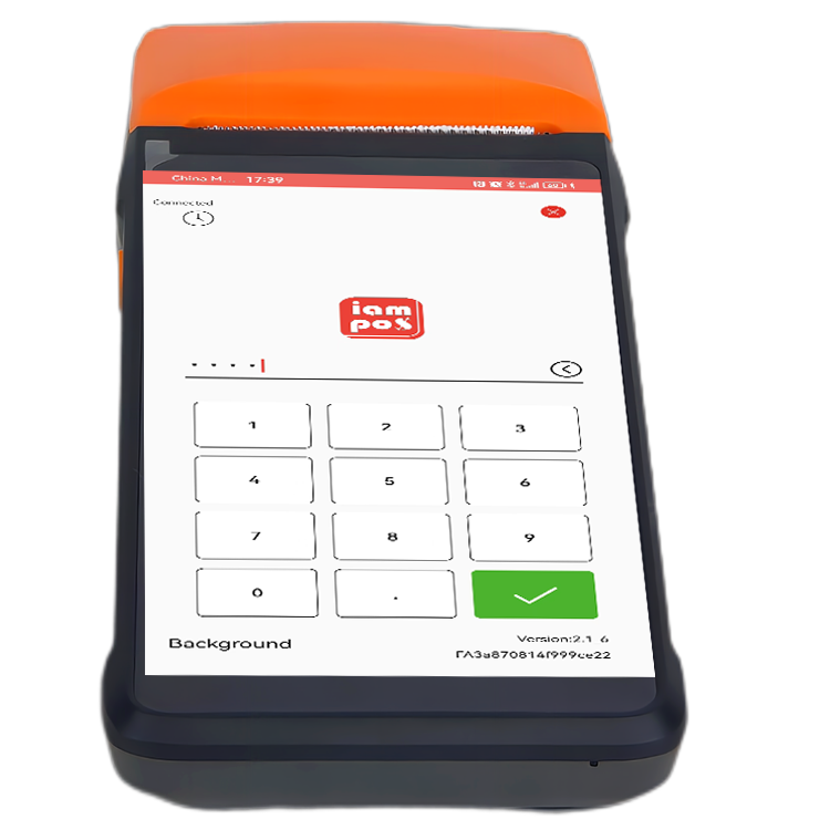 5.5'' IPS HD Display Handheld POS Terminal With 58mm Built-in Thermal Receipt Printer Ticket Printer