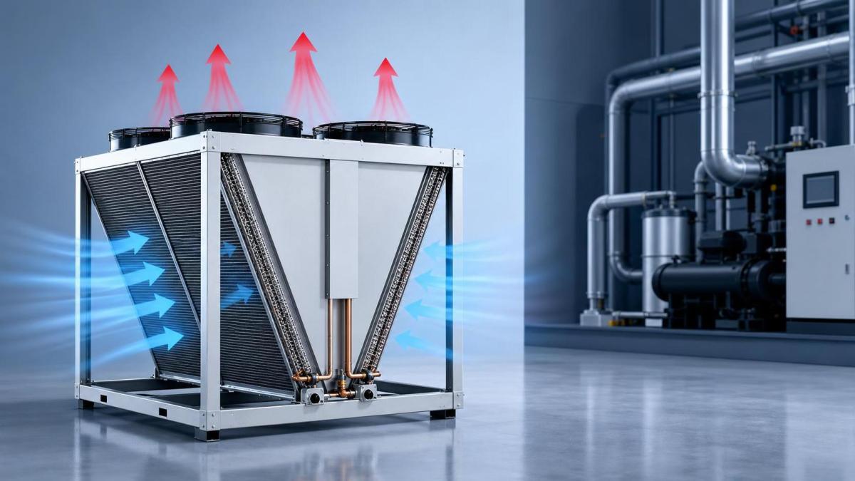 What Airflow Conditions Make a V-Type Condenser More Efficient? Quais condições de fluxo de ar tornam um condensador tipo V mais eficiente?